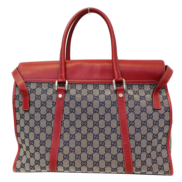 GUCCI GG Monogram Canvas Work Tote Bag Navy/Red