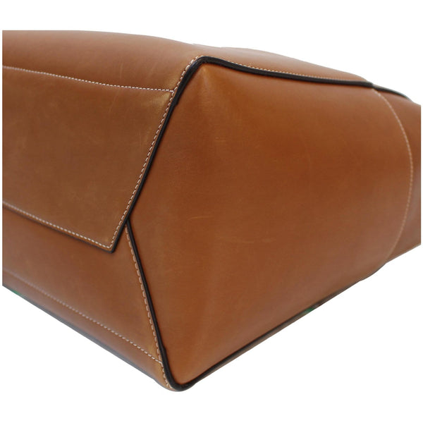 CELINE Sangle Bucket Soft Grained Calfskin Tote Bag Tan