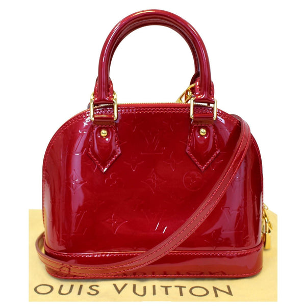 LOUIS VUITTON Alma BB Vernis Leather Satchel Crossbody Bag-US