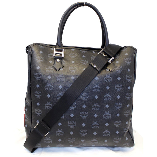 MCM Visetos Satchel Princess Lion Crossbody Bag - back view