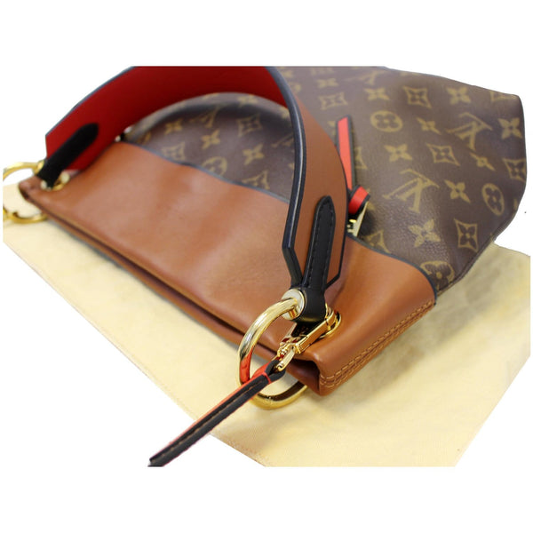 LOUIS VUITTON Tuileries Besace Monogram Canvas Shoulder Bag Caramel