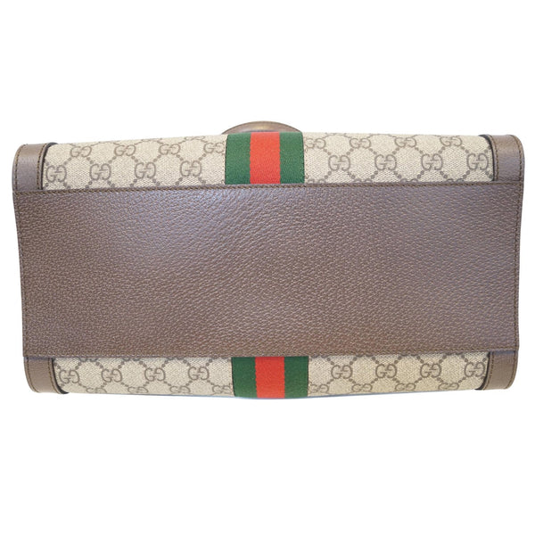 GUCCI Ophidia Medium GG Supreme Tote Shoulder Bag Beige