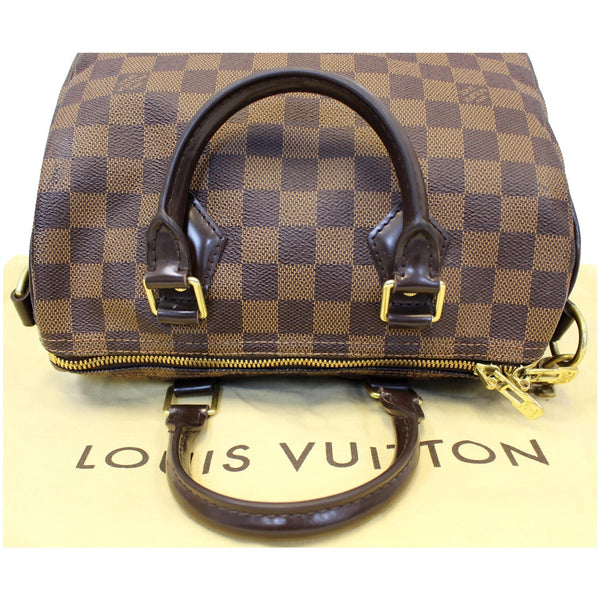 LOUIS VUITTON Speedy 25 Bandouliere Damier Ebene Shoulder Bag Brown