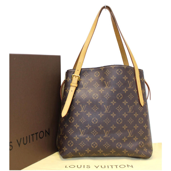 LOUIS VUITTON Voltaire Monogram Canvas Shoulder Bag Brown-US