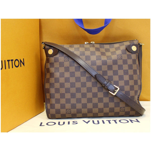 LOUIS VUITTON Duomo Damier Ebene Crossbody Bag Brown
