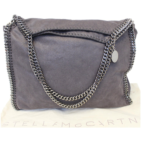 STELLA MCCARTNEY Falabella Shaggy Deer Large Tote Bag Grey