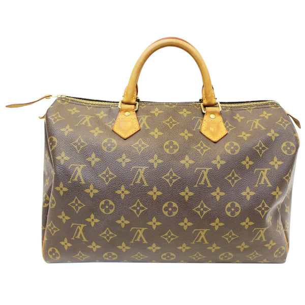 LOUIS VUITTON Speedy 35 Monogram Canvas Satchel Bag-US