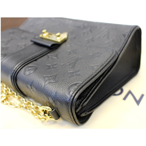 LOUIS VUITTON Saint Sulpice PM Empreinte Leather Crossbody Bag Noir-US