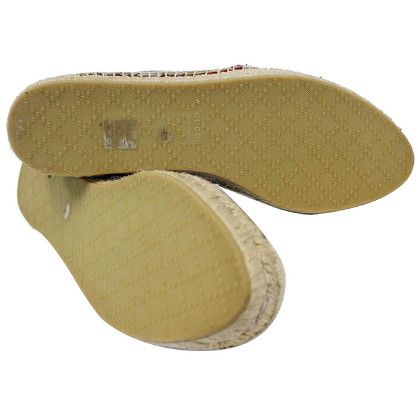 Gucci Flats GG Blooms Supreme Espadrille Size 42 -back view