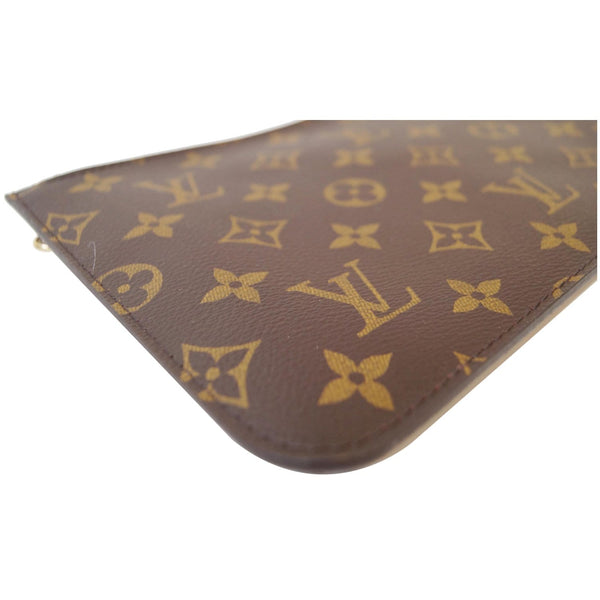 LOUIS VUITTON Pochette Wristlet Pouch Monogram Canvas Neverfull GM Brown