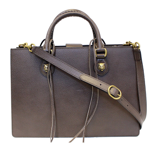 Gucci Handle Bag Animalier Leather Brown for women