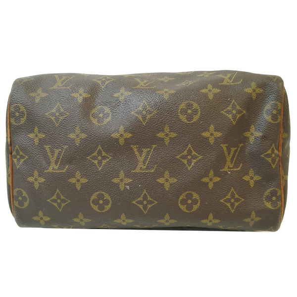 lv Speedy 25 Monogram Canvas Satchel Bag down side
