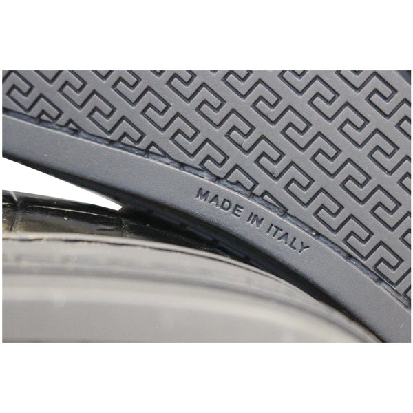 Versace Black Leather Medusa High Top Sneakers-US