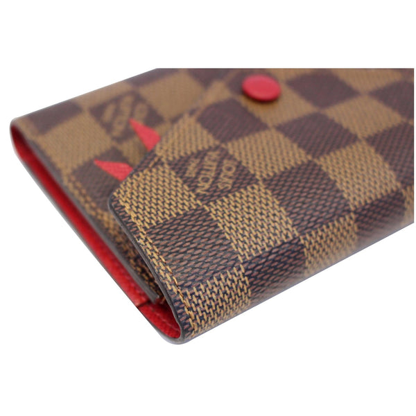 LOUIS VUITTON Victorine Damier Ebene Wallet Brown