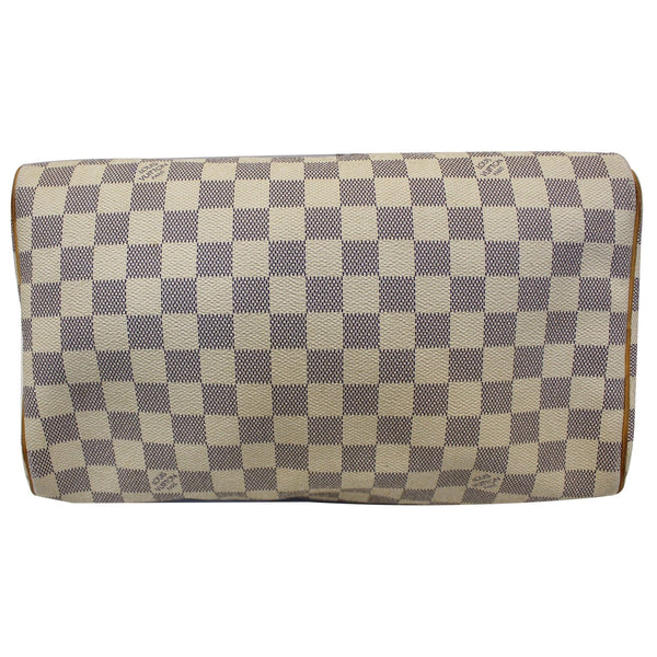 LOUIS VUITTON Speedy 30 Damier Azur Satchel Handbag White-US