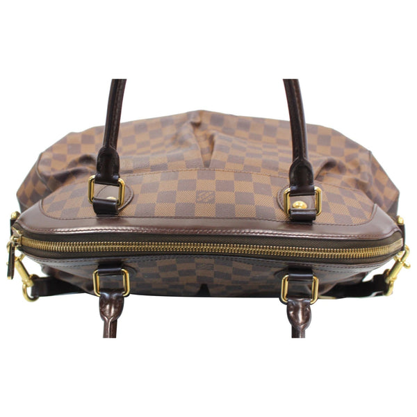 LOUIS VUITTON Trevi GM Damier Ebene Shoulder Handbag Brown