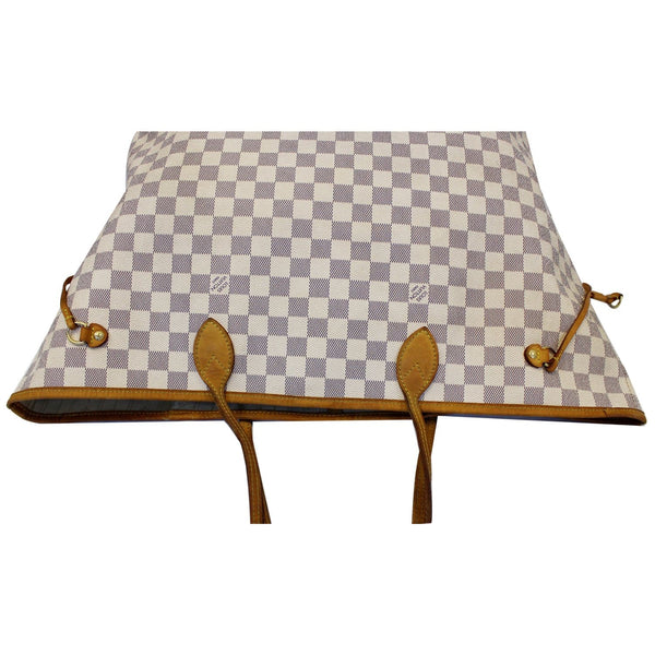 LOUIS VUITTON Neverfull GM Damier Azur Tote Shoulder Bag White-US