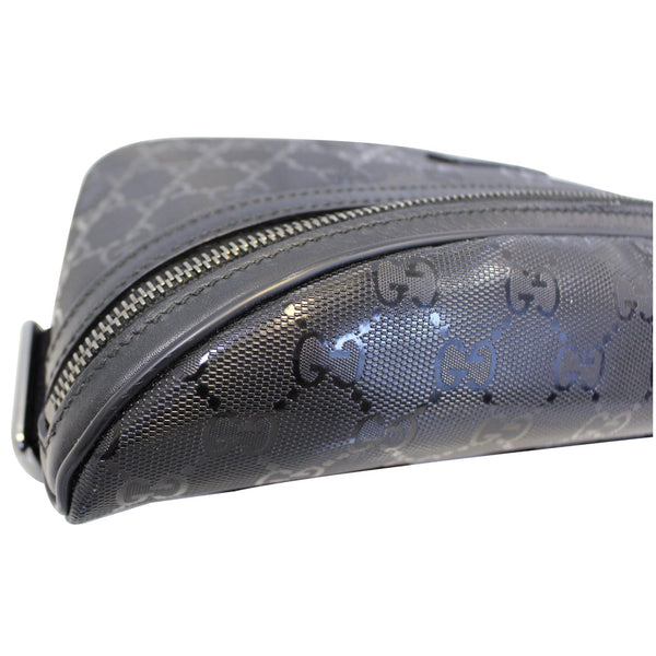 GUCCI GG Imprime Monogram Waist Bum Bag Black 233269-US