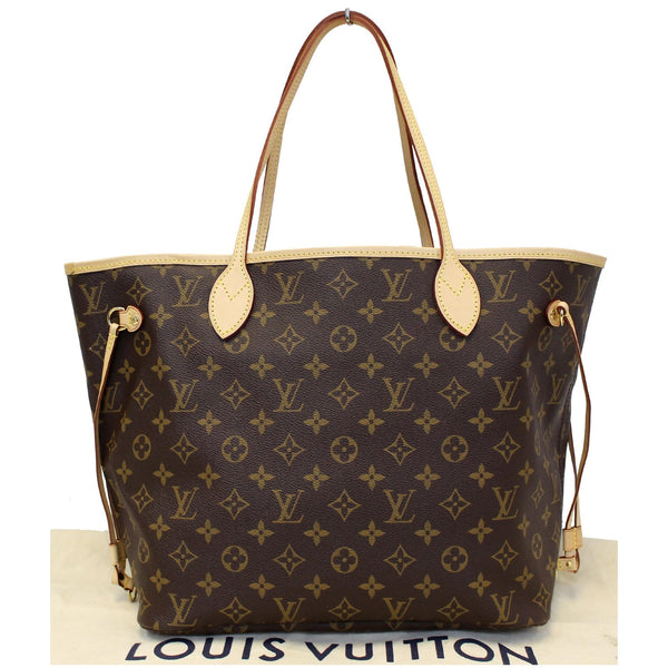 LOUIS VUITTON Neverfull MM Monogram Canvas Tote Shoulder Bag Brown