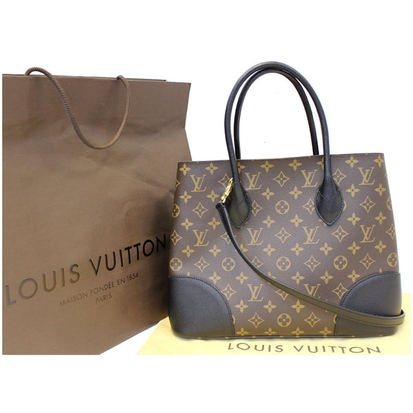 LOUIS VUITTON Flandrin Monogram Canvas Tote Shoulder Bag Brown-US