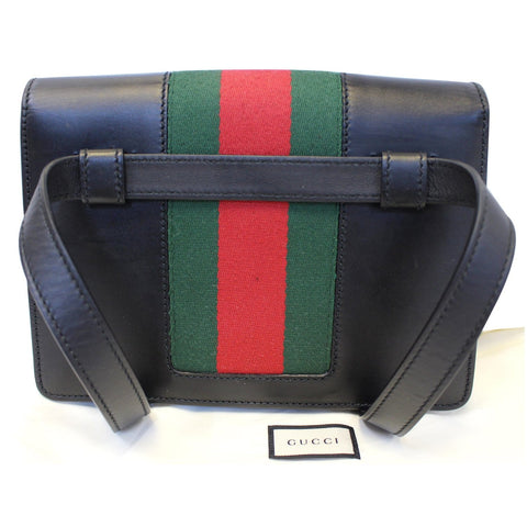 Gucci Belt Sylvie Calfskin Leather Bumbag Black