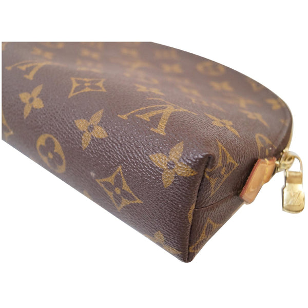 Louis Vuitton Monogram Canvas Cosmetic Pouch Brown corner