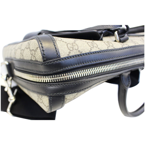 Gucci Bag Eden GG Supreme Coated Canvas Briefcase - leather strap