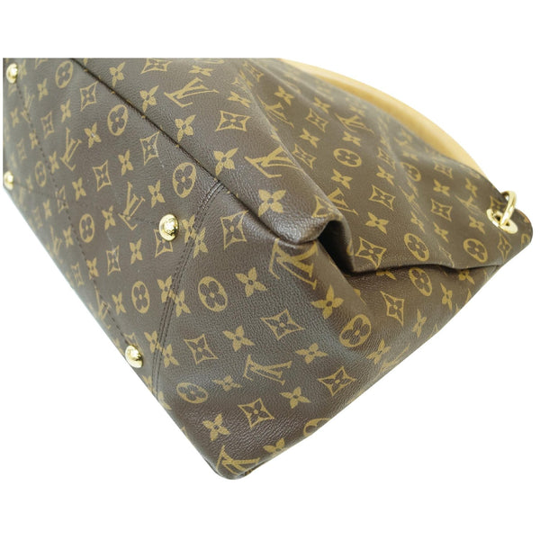 LOUIS VUITTON Artsy MM Monogram Canvas Shoulder Bag Brown