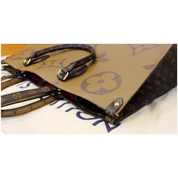 LOUIS VUITTON Onthego Reverse Monogram Giant Canvas Shoulder Bag Brown