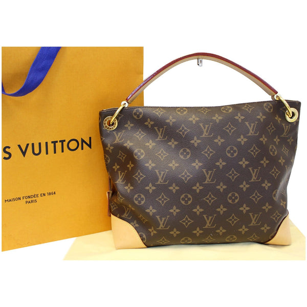 LOUIS VUITTON Berri PM Monogram Canvas Shoulder Bag Brown-US