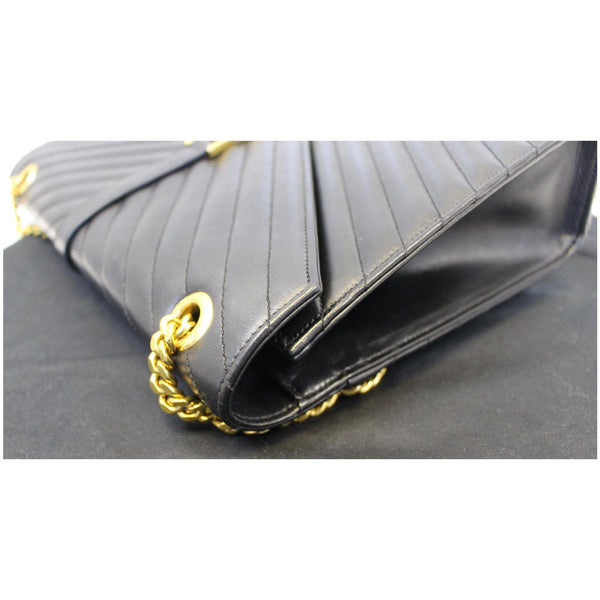 YVES Saint Laurent Large Envelope Chain Shoulder Bag Black