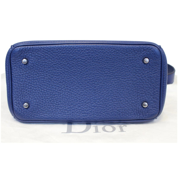 Christian Dior Be Dior Small Bullcalf Flap Bag Blue soft bottom