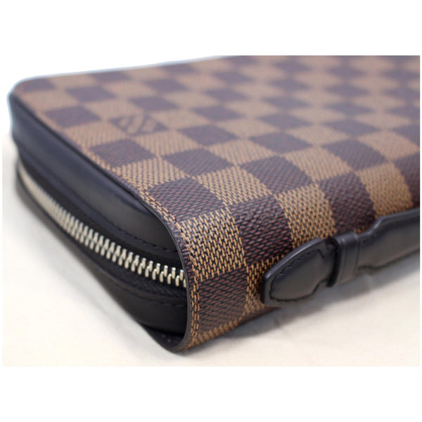 LOUIS VUITTON Zippy XL Damier Ebene Wallet Brown