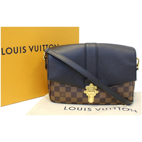 LOUIS VUITTON Clapton PM Damier Ebene Shoulder Bag Black-US