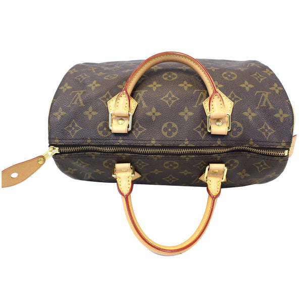 LOUIS VUITTON Speedy 30 Monogram Canvas Satchel Bag-US