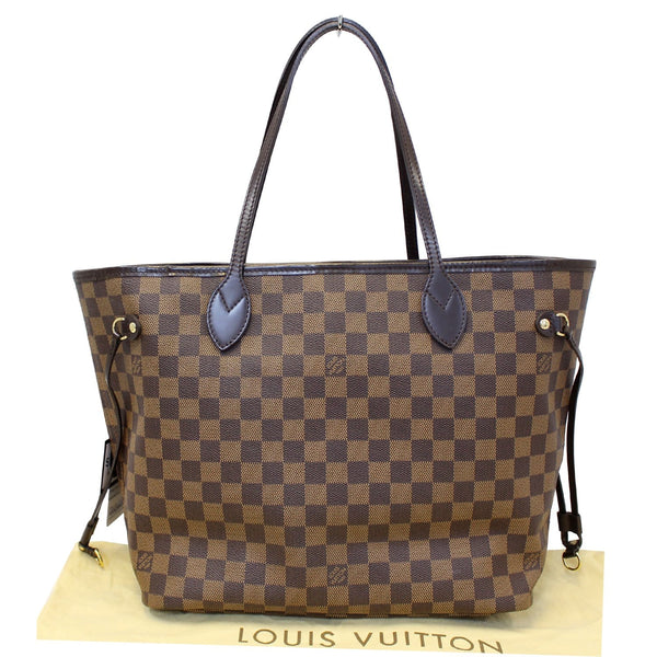 LOUIS VUITTON Neverfull MM Damier Ebene Tote Shoulder Bag-US