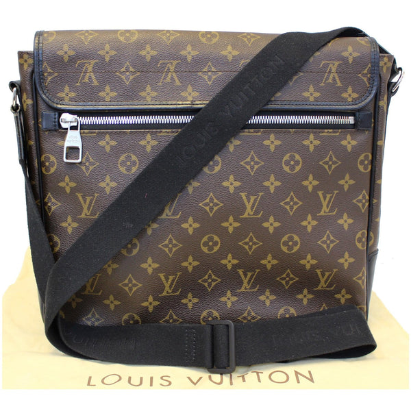 LOUIS VUITTON Bass GM Monogram Macassar Canvas Messenger Bag Brown