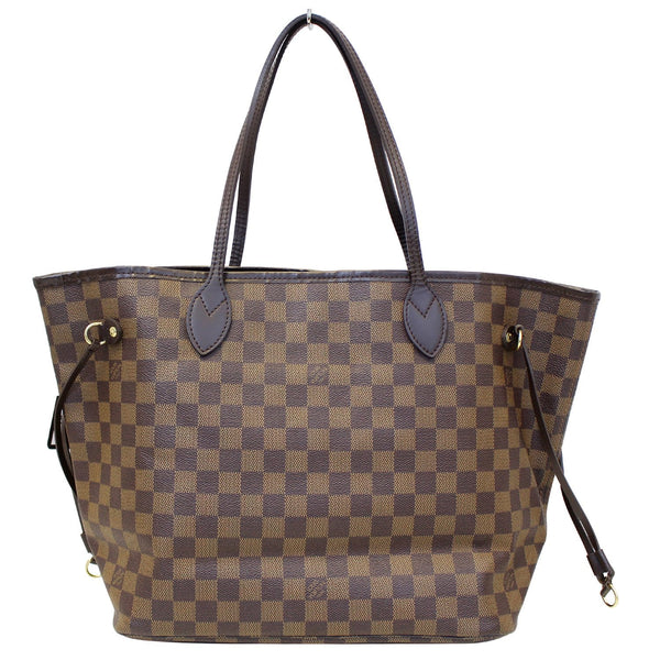 LOUIS VUITTON Neverfull MM Damier Ebene Tote Shoulder Bag-US