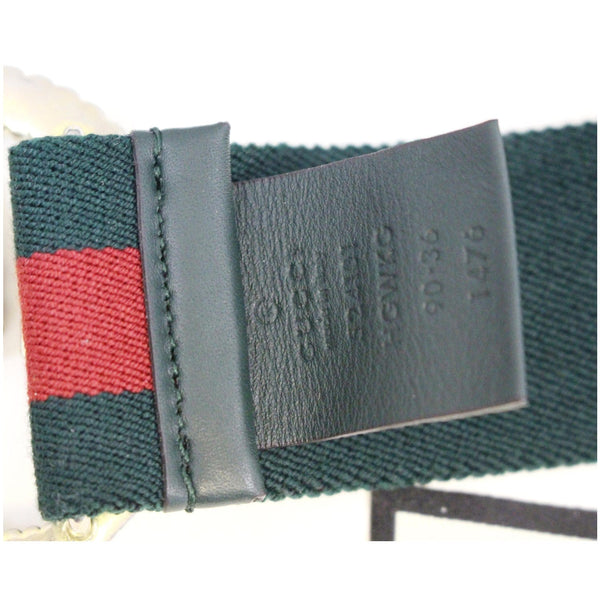 GUCCI Web Elastic with Torchon Double G Buckle Belt 524101