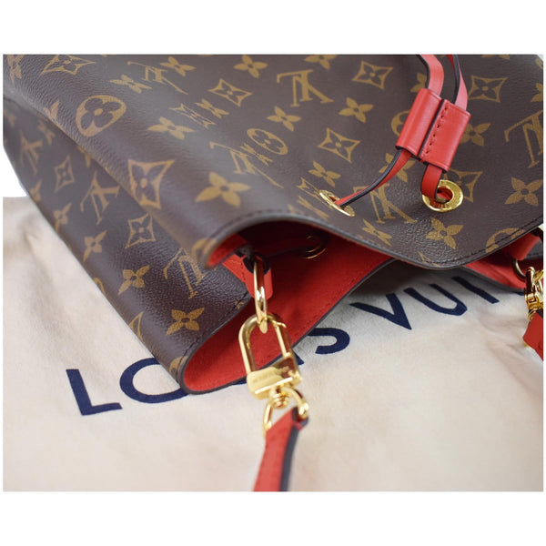 LOUIS VUITTON Neonoe Monogram Canvas Crossbody Bag Coquelicot