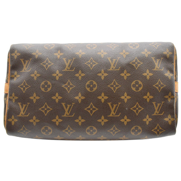 LOUIS VUITTON Speedy 30 Bandouliere Monogram Canvas Shoulder Bag Brown