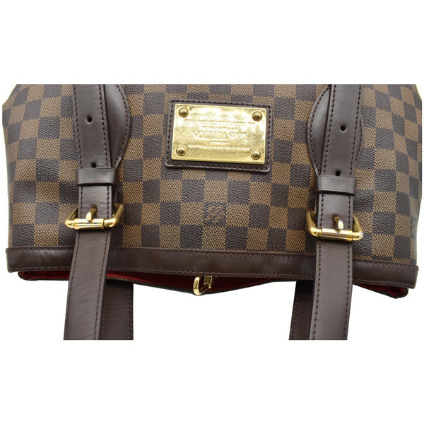 LOUIS VUITTON Hampstead GM Damier Ebene Shoulder Bag Brown