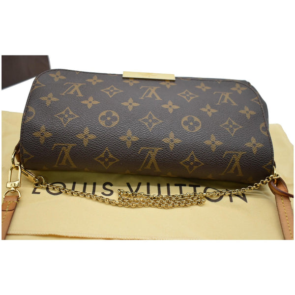LOUIS VUITTON Favorite MM Monogram Canvas Crossbody Bag Brown