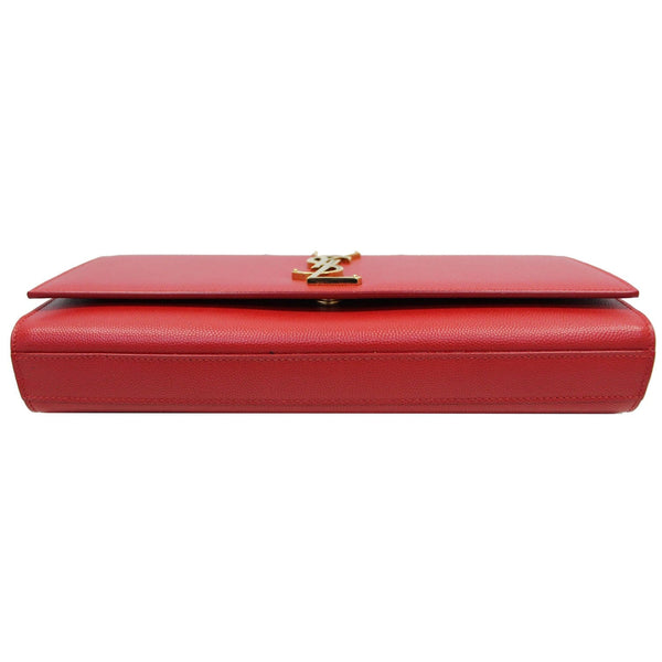 YVES SAINT LAURENT Cassandre Grain De Poudre Clutch Red