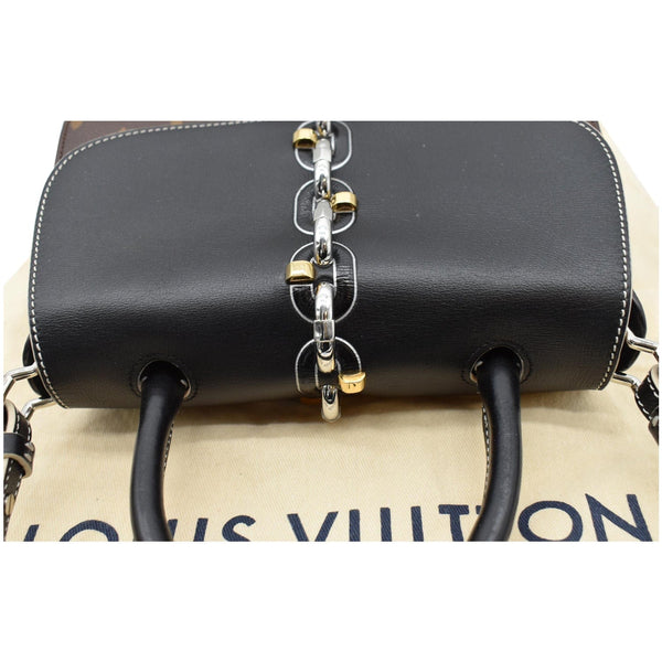 LOUIS VUITTON Chain It Monogram Canvas Shoulder Bag Black