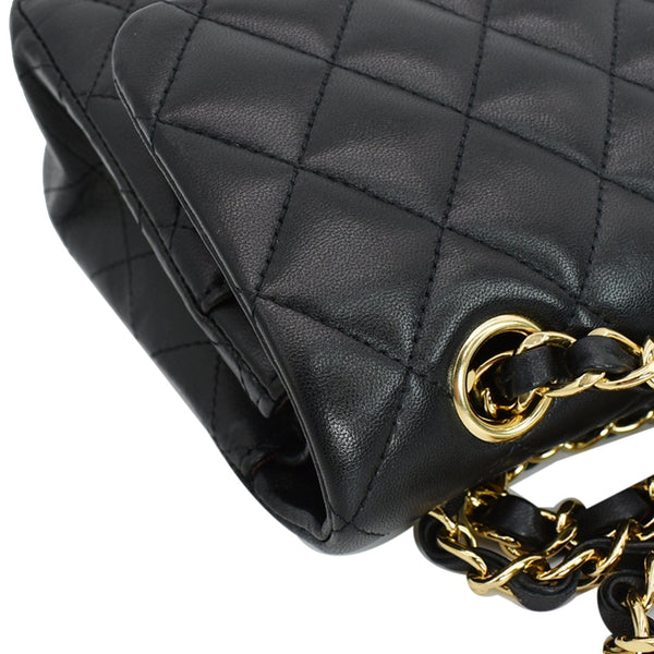 CHANEL Classic Double Flap Small Leather Shoulder Bag Black - Hot Deals