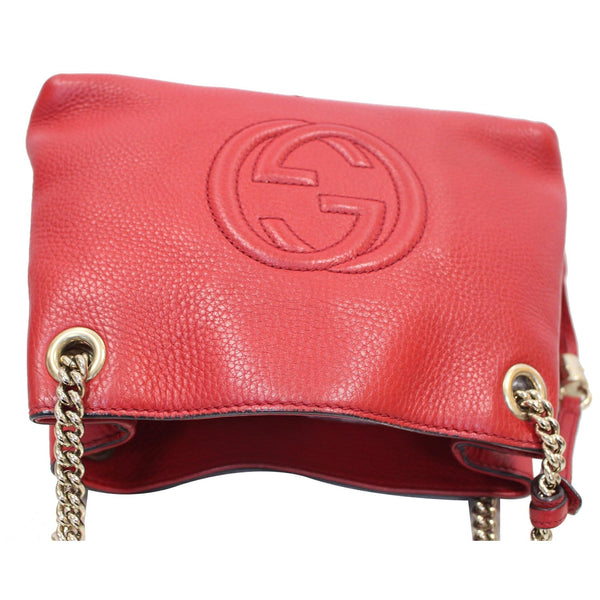 Gucci Soho Chain Mini Tassel Leather Shoulder bag logo