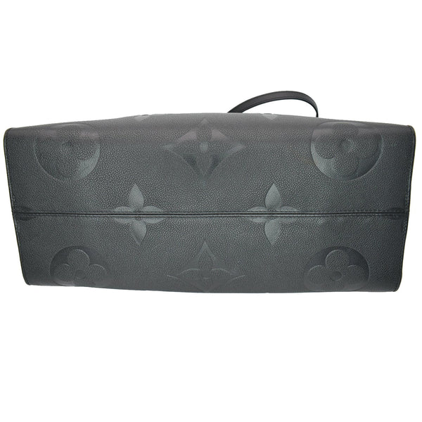 LOUIS VUITTON Onthego GM Monogram Empreinte Leather Tote Bag Black