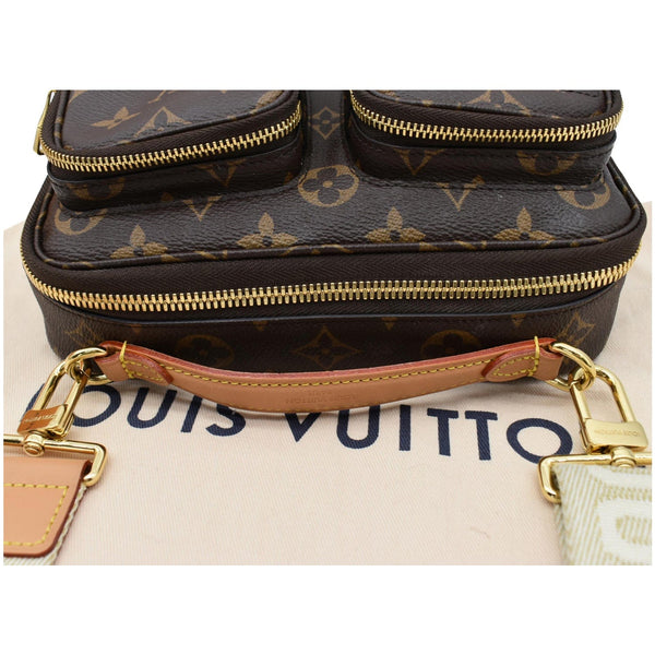 LOUIS VUITTON Utility Monogram Canvas Crossbody Bag Brown