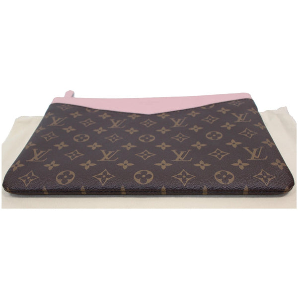 Louis Vuitton Daily Pouch Monogram Canvas Clutch Rose back VIEW